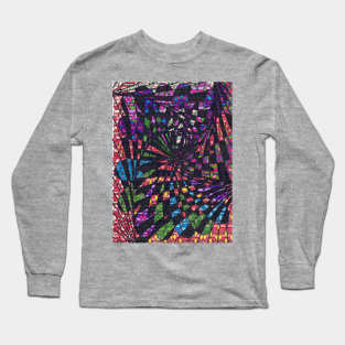 FLOWERED VORTEX OVER TESSELATION Long Sleeve T-Shirt